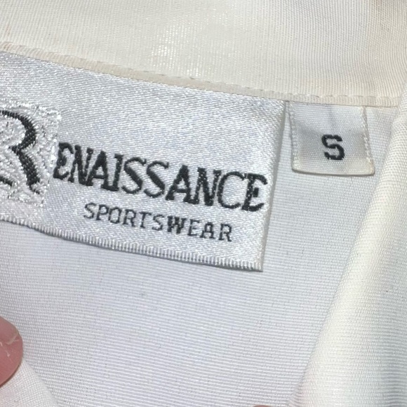 Women's Renaissance Sportswear Button Down Blouse Shirt Long Sleeve Size Small - Picture 4 of 4